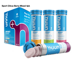 Nuun Sport Citrus Berry Mixed (4 tubes. 10 tabs/tube)